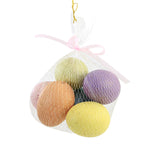 Easter Pastel Rainbow Eggs Set/6 Styrofoam Gold Speckled Lc1529 (54230)