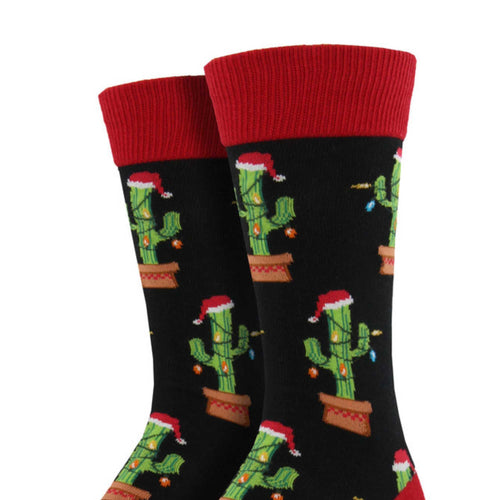 Novelty Socks Christmas Cactus - - SBKGifts.com