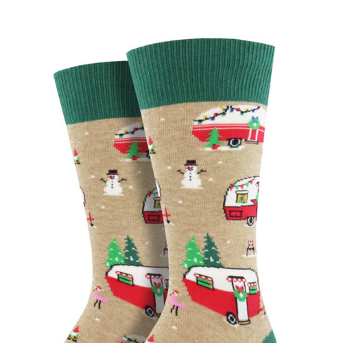 Novelty Socks Christmas Camper - - SBKGifts.com