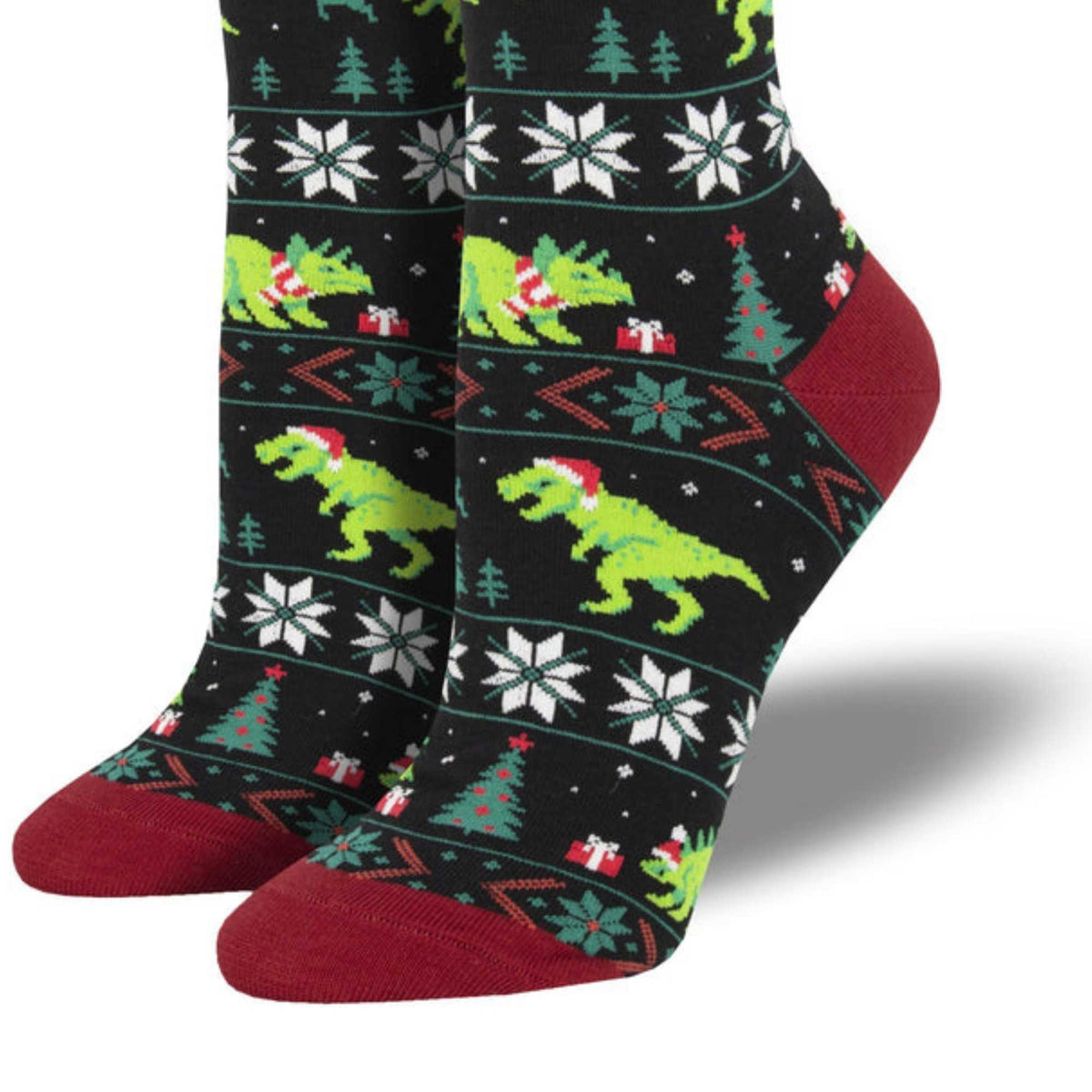 Novelty Socks Santasaurus Rex . - - SBKGifts.com