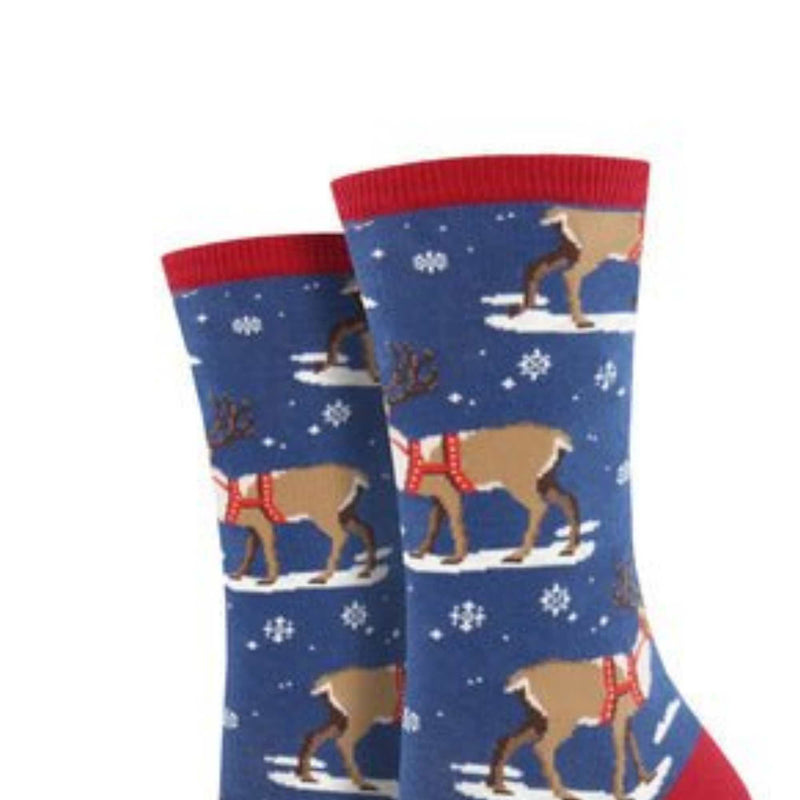 Novelty Socks Winter Riendeer - - SBKGifts.com