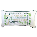 Saint Patricks Irish Font Pillow Fabric Home Decor St Patricks Day C86156236 (54265)