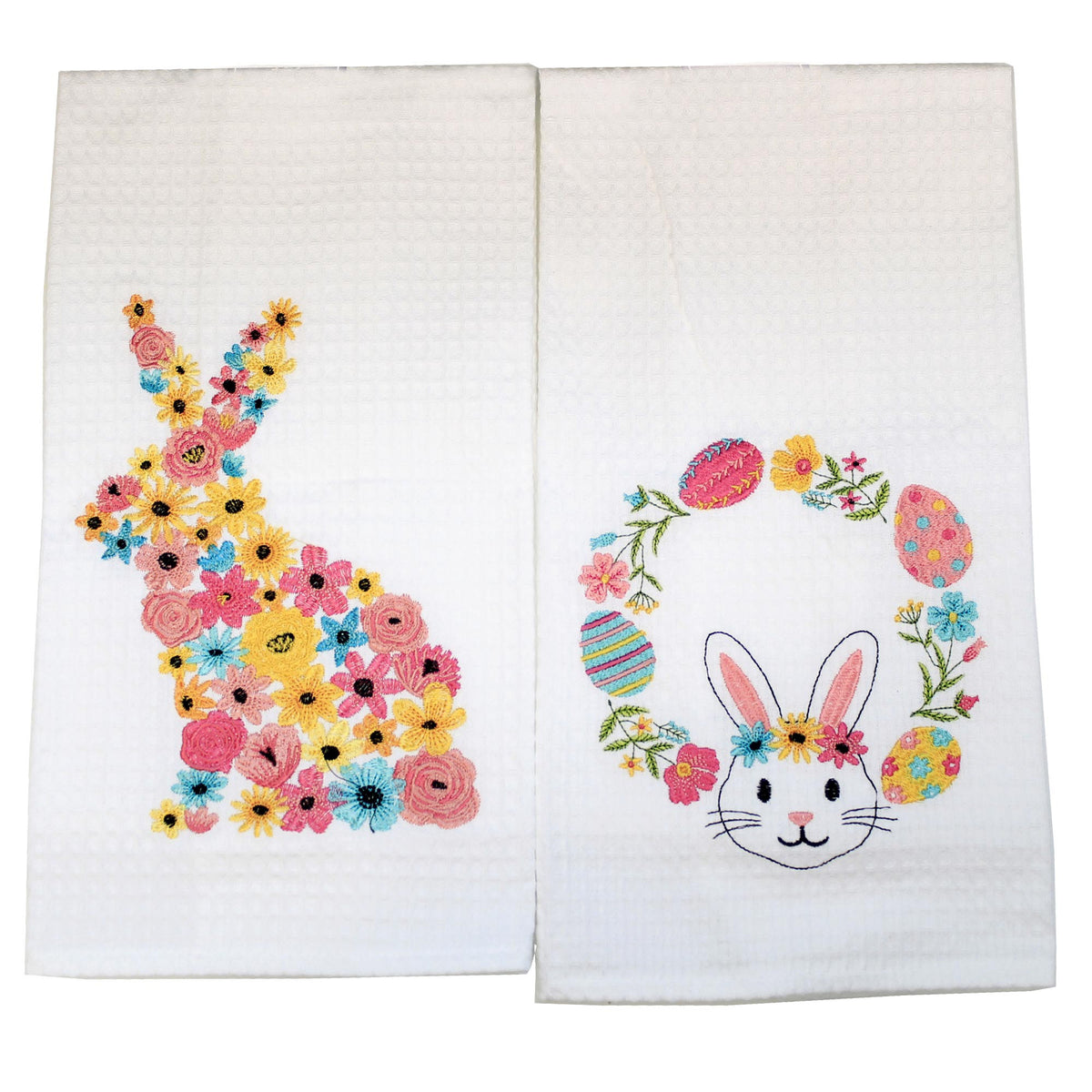 (54269) Bunny Wreath Towel