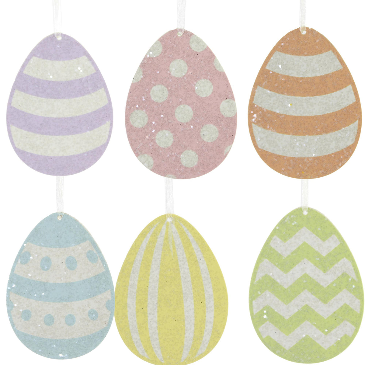 (54280) Spring Rainbow Egg Ornament Set