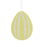 Bethany Lowe Spring Rainbow Egg Ornament Set - Six Ornaments 3.5 Inch, Mdf (Medium-Density Fiberboard) - Glitered Easter Rl1707 (54280)