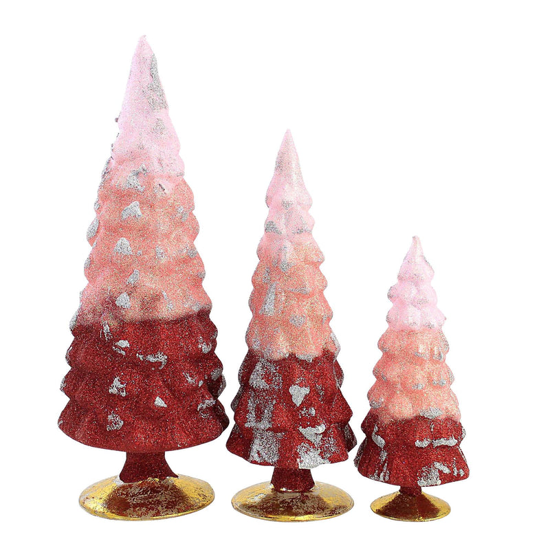 Cody Foster Red Glitter Gradient Trees - - SBKGifts.com