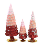 Christmas Red Glitter Gradient Trees - - SBKGifts.com