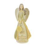Retirement Angel Brown Hair - One Figurine 9.25 Inch, Resin - Adventure Life 6010547 (54331)