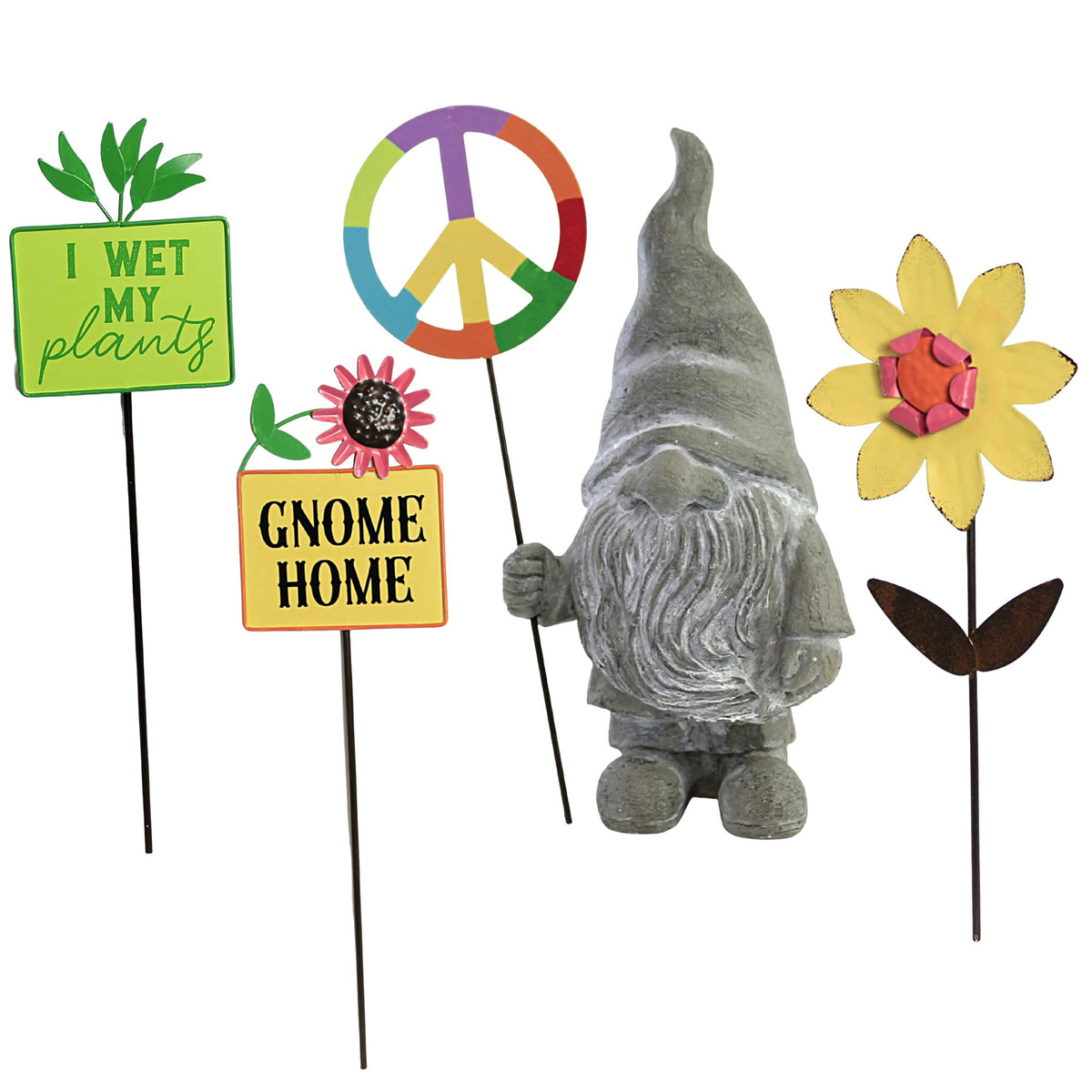 54354 Gnome Statue With Signs ME17297