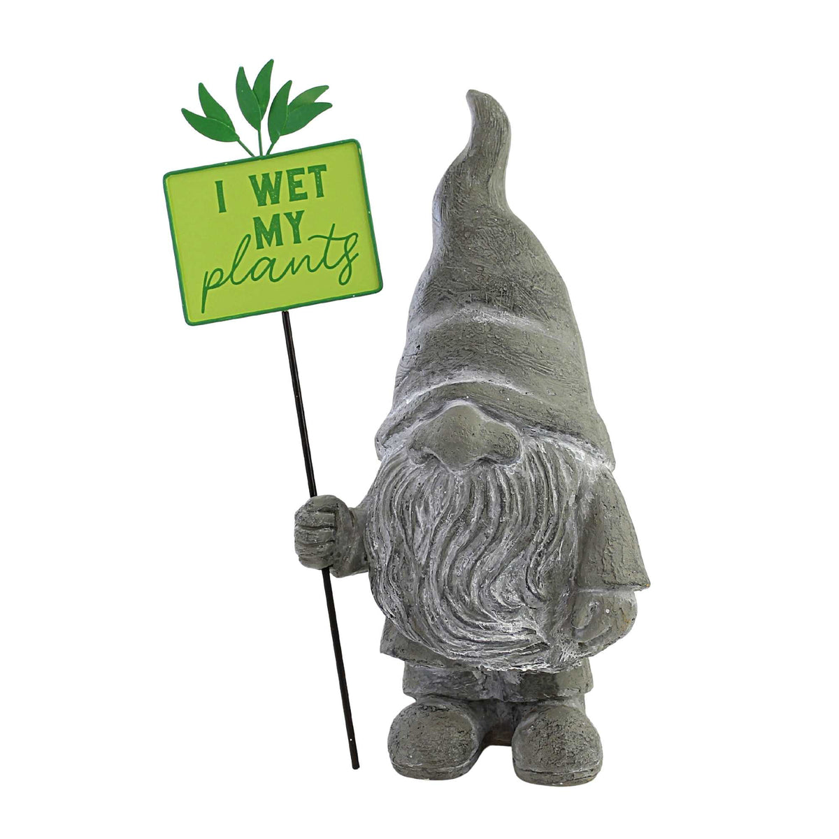 Home & Garden Gnome Statue With Signs - - SBKGifts.com
