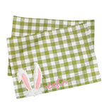 Tabletop Easter Bunny Ears Placemat Fabric Rabbit Plaid C842623286 (54391)