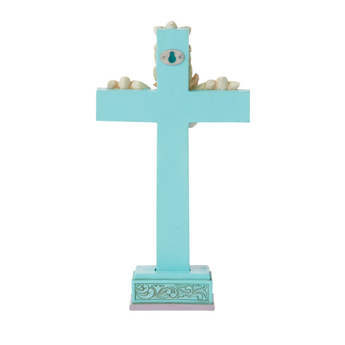 Jim Shore Cross With Lillies & Dove - - SBKGifts.com