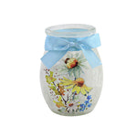 Daisy Bee Lighted Small Jar - One Electric Vase 4 Inch, Glass - Electric Flower Dbm2280 (54525)
