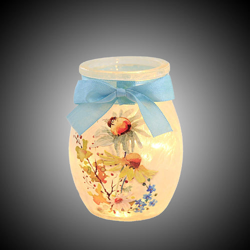 Stony Creek Daisy Bee Lighted Small Jar - - SBKGifts.com