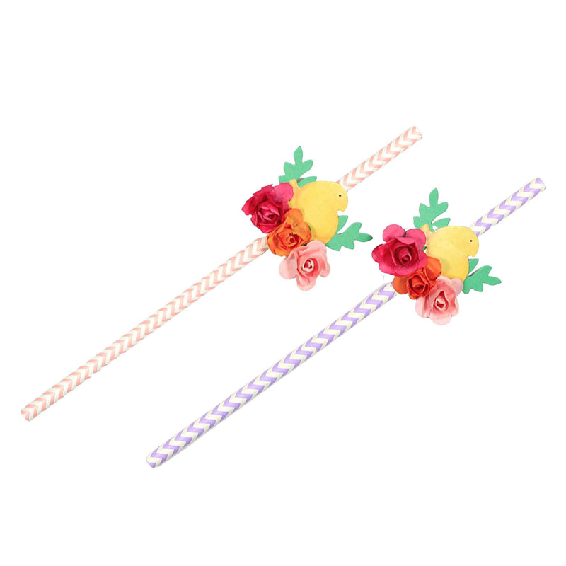 Easter Peeps Paper Straws Set/4 - - SBKGifts.com