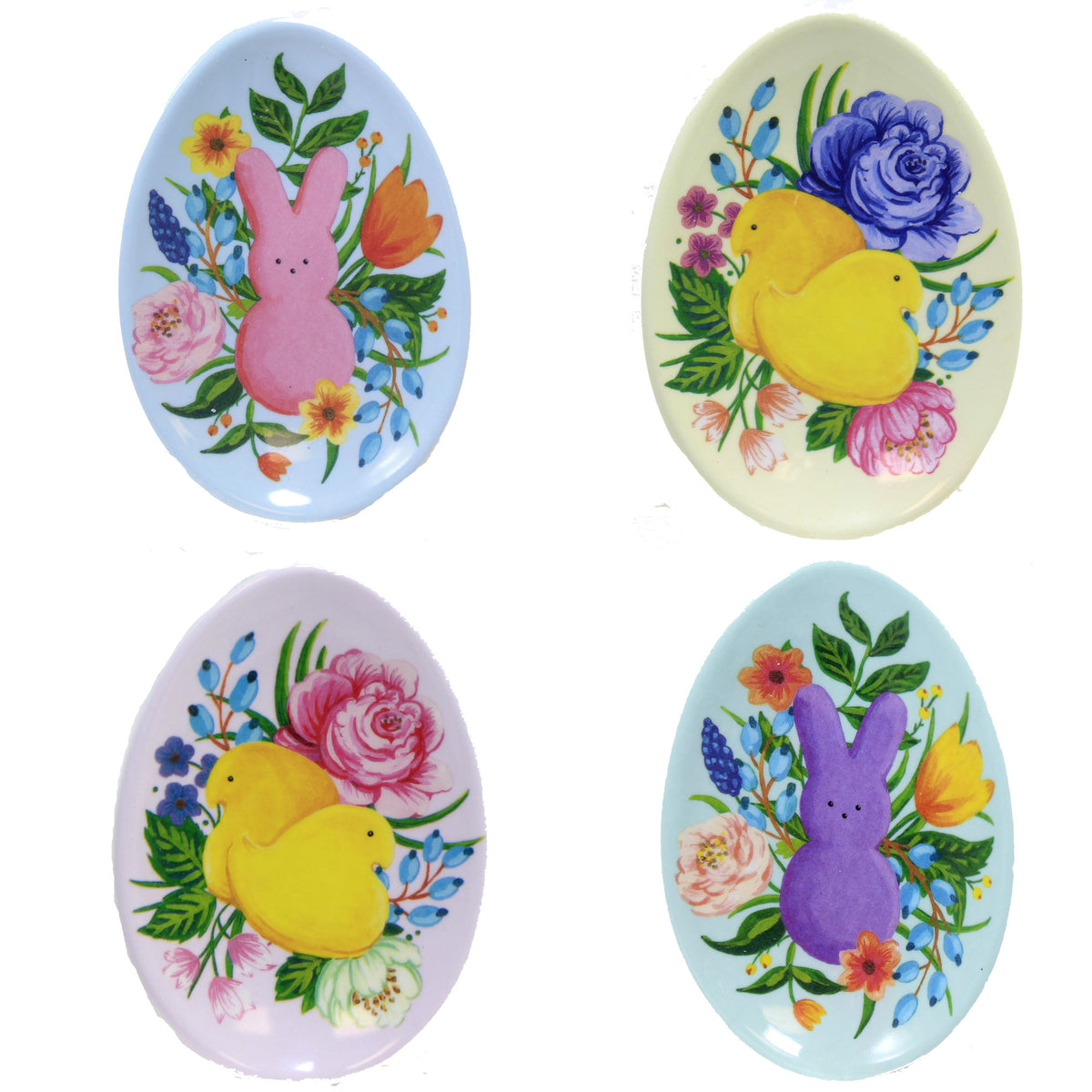 (Sec54566) Seconds Peeps Egg Shaped Mini Plates