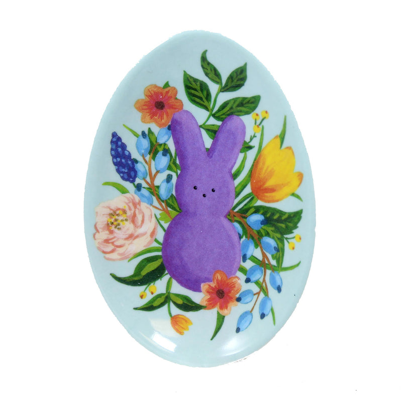 Tabletop Peeps Egg Shaped Mini Plates 4 Pc Set Melamine Easter Decor Me0576 (54566)