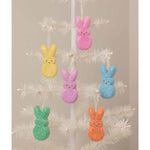 Easter Peeps Bunny Ornaments Set/6 - - SBKGifts.com