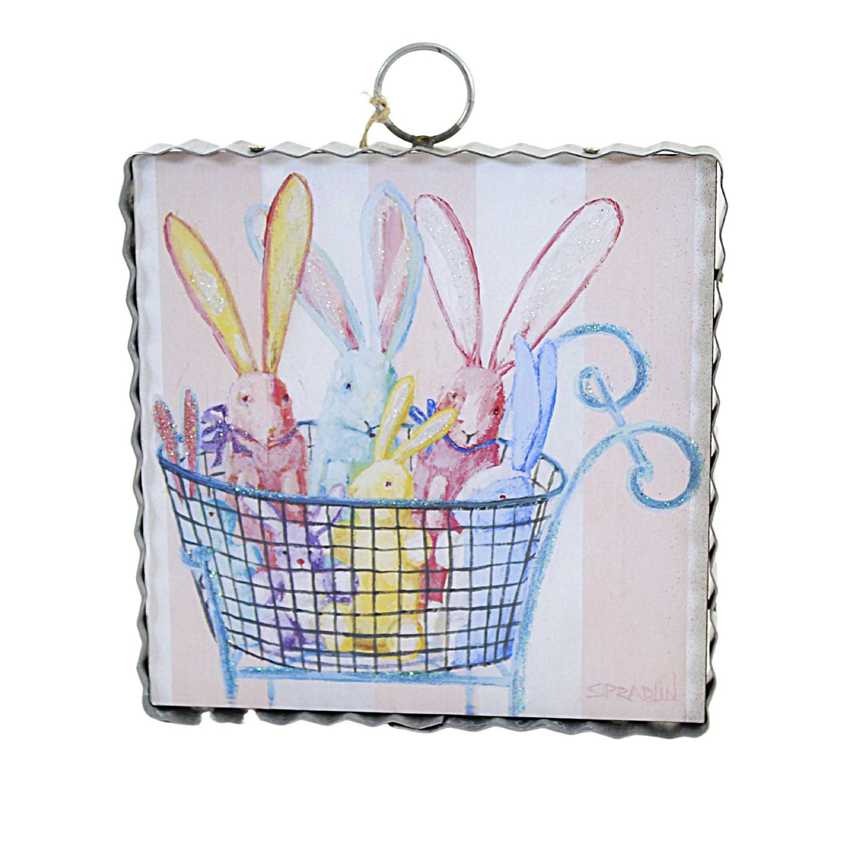 (54603) Cart Of Bunnies Mini Print