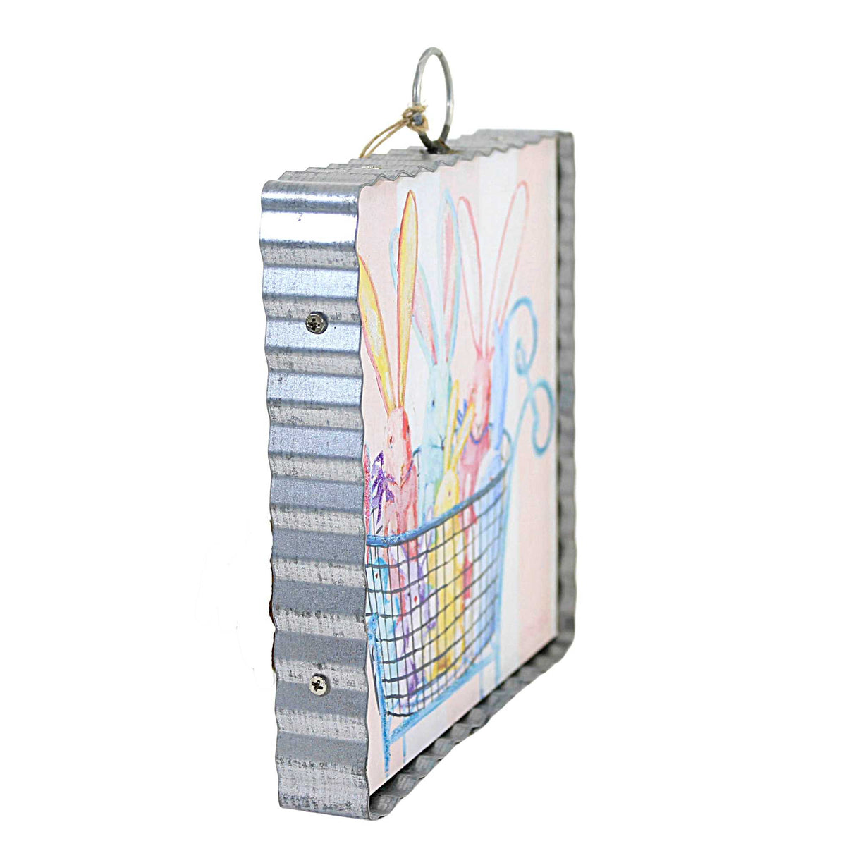 Round Top Collection Cart Of Bunnies Mini Print - - SBKGifts.com