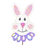 Round Top Collection Party Bunny Yard Stake Metal Rabbit Easter E22019 (54627)