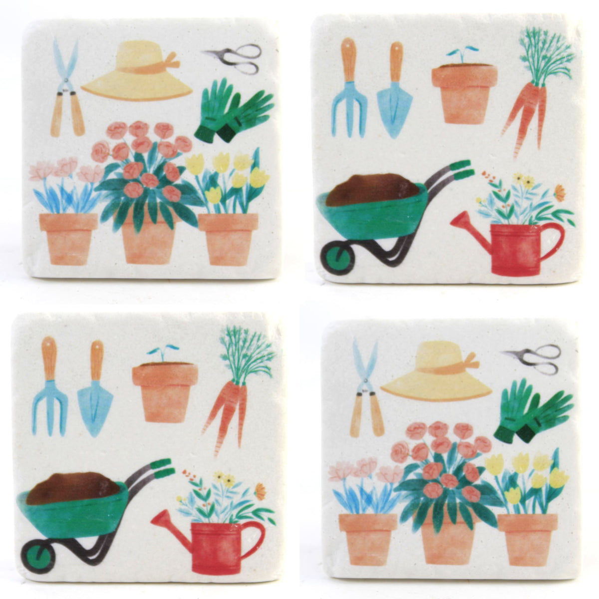 (54632) Gardening Coaster Set/4