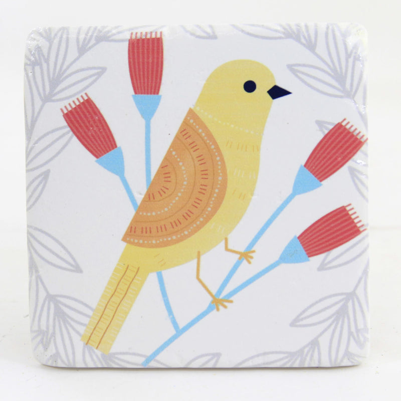 Tabletop Colorful Bird On Branch Coaster - - SBKGifts.com