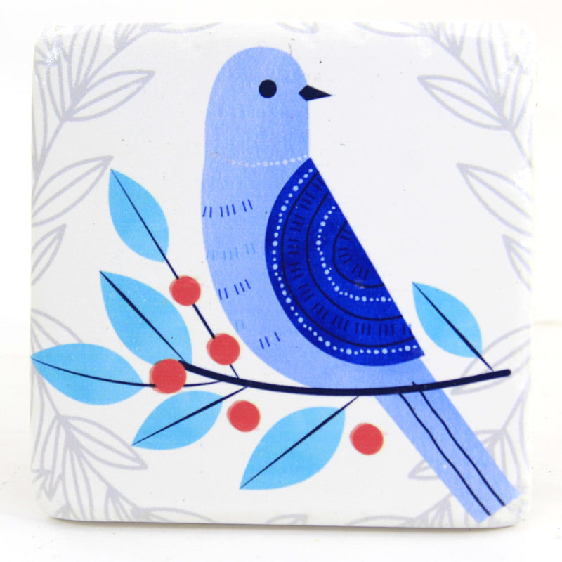 Tabletop Colorful Bird On Branch Coaster - - SBKGifts.com