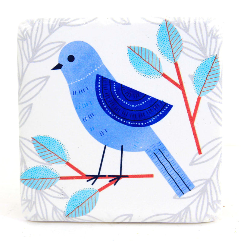 Tabletop Colorful Bird On Branch Coaster - - SBKGifts.com