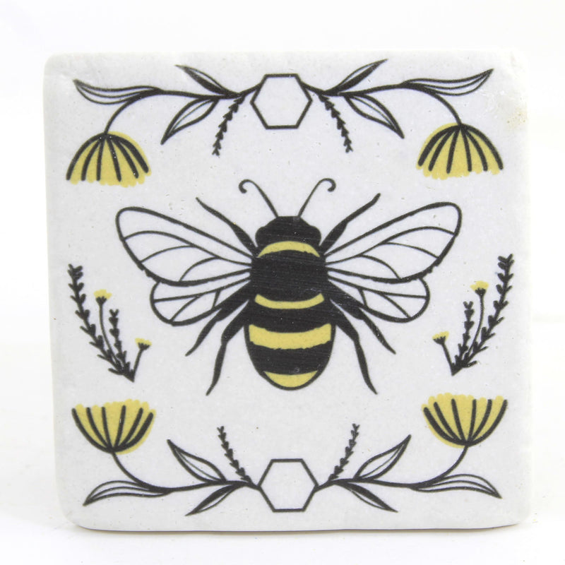 Tabletop Bee & Floral Coasters - - SBKGifts.com
