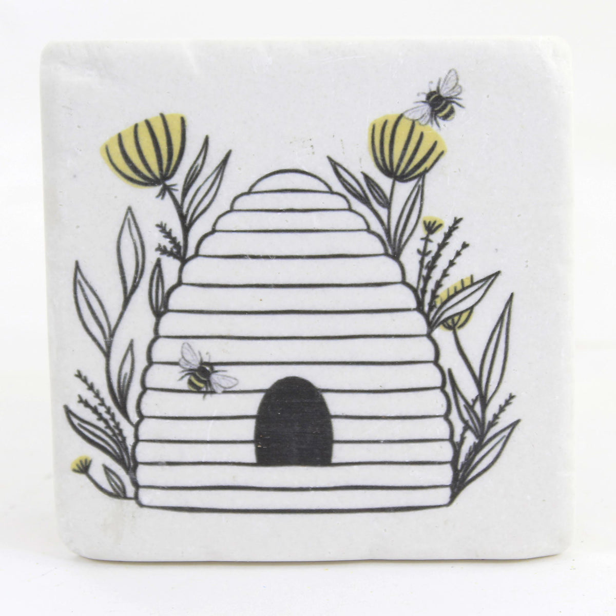 Tabletop Bee & Floral Coasters - - SBKGifts.com