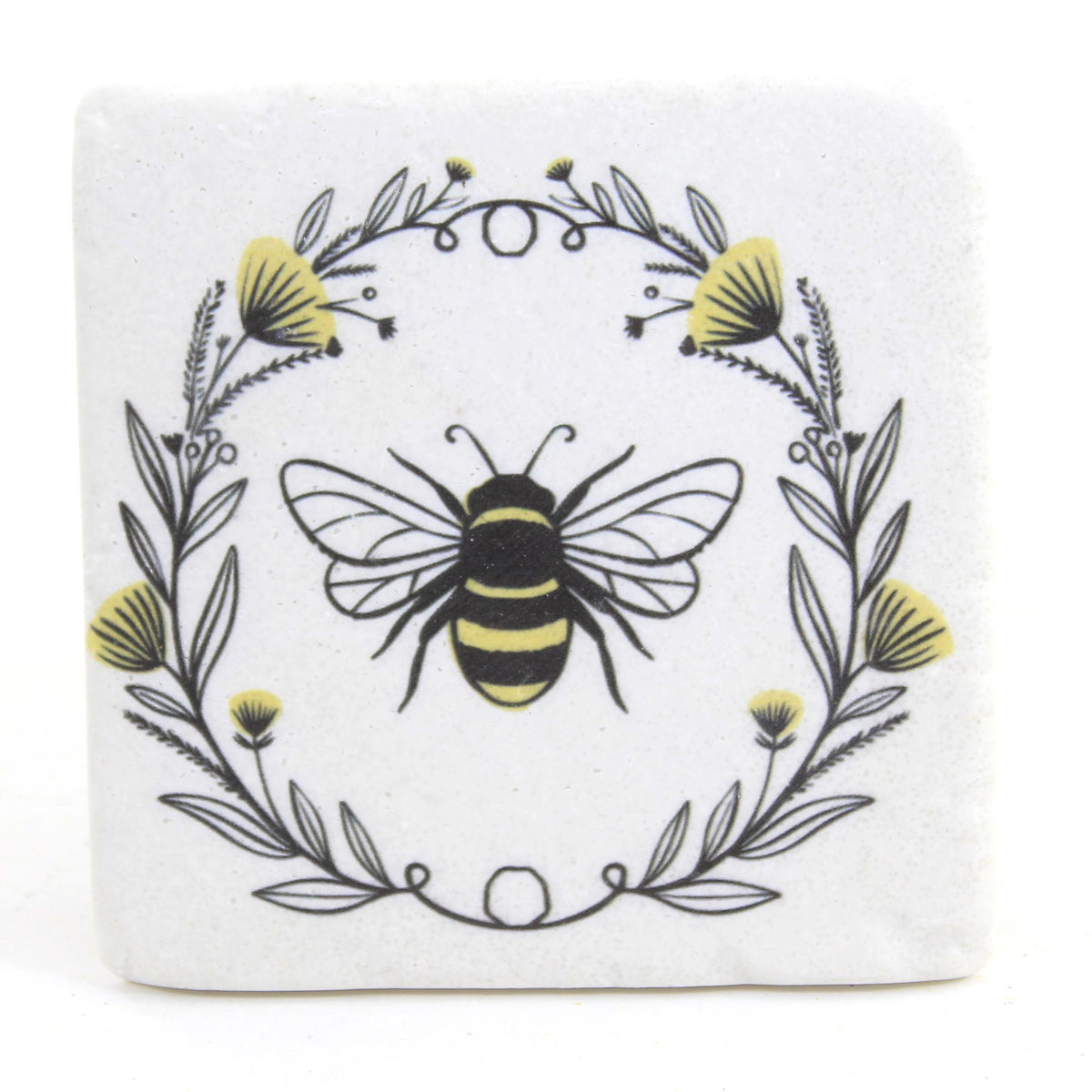 Tabletop Bee & Floral Coasters - - SBKGifts.com