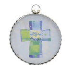 Round Top Collection Baby Boy Blessings Mini Print Wood Cross Wall Decor Y22032 (54680)