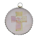 Round Top Collection Baby Girl Blessings Mini Print Cross Religious Flowers Y22030 (54681)