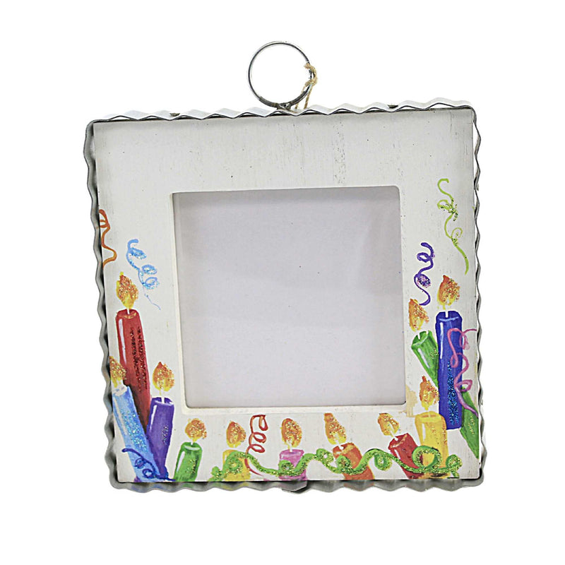 Round Top Collection Birthday Candle Photo Frame Wood Picture Celebrate Y22024 (54686)