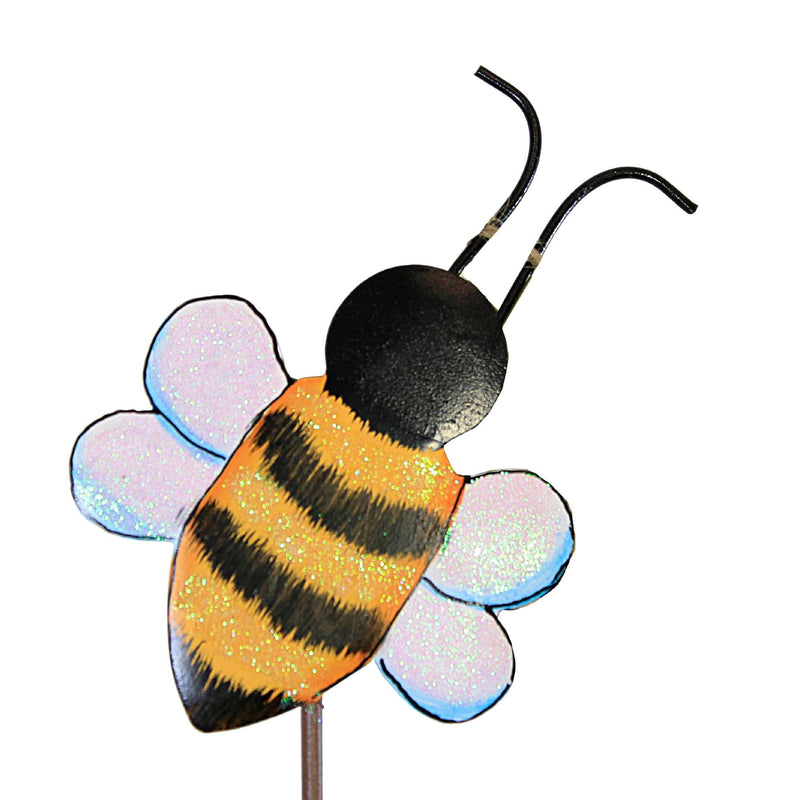 Round Top Collection Bumble Bee Stake Metal Yard Decoration S22053 (54695)