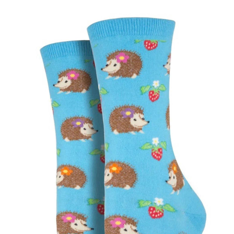 Novelty Socks Lady Hedgehogs - - SBKGifts.com