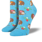 Novelty Socks Lady Hedgehogs - - SBKGifts.com