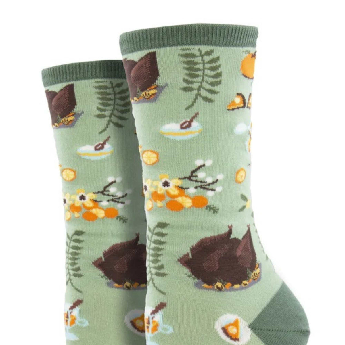 Novelty Socks Thanksgiving Turkey Dinner - - SBKGifts.com