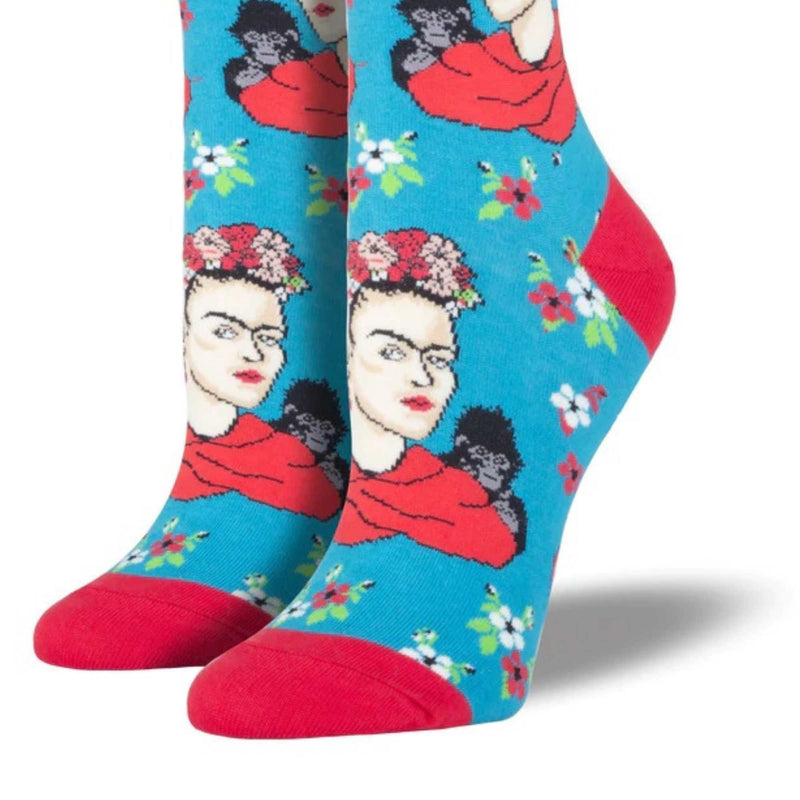 Novelty Socks Kahlo Portrait - - SBKGifts.com