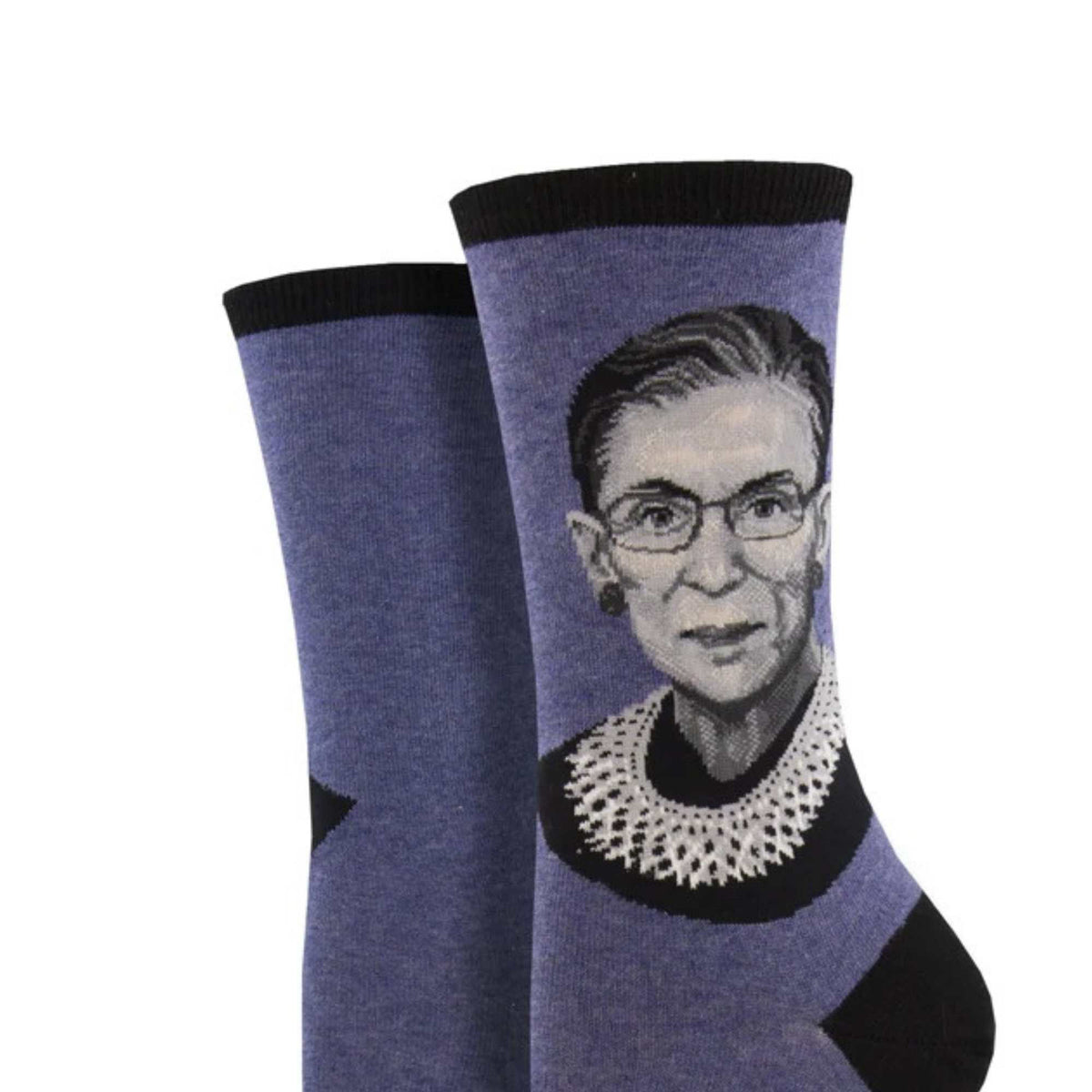 Novelty Socks Ruth Bader Ginsburg Portrait - - SBKGifts.com