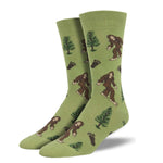 Bigfoot - 1 Pair Of Socks 16 Inch, Cotton - Mens Crew Yeti Sasquatch Ssm1423 (54723)