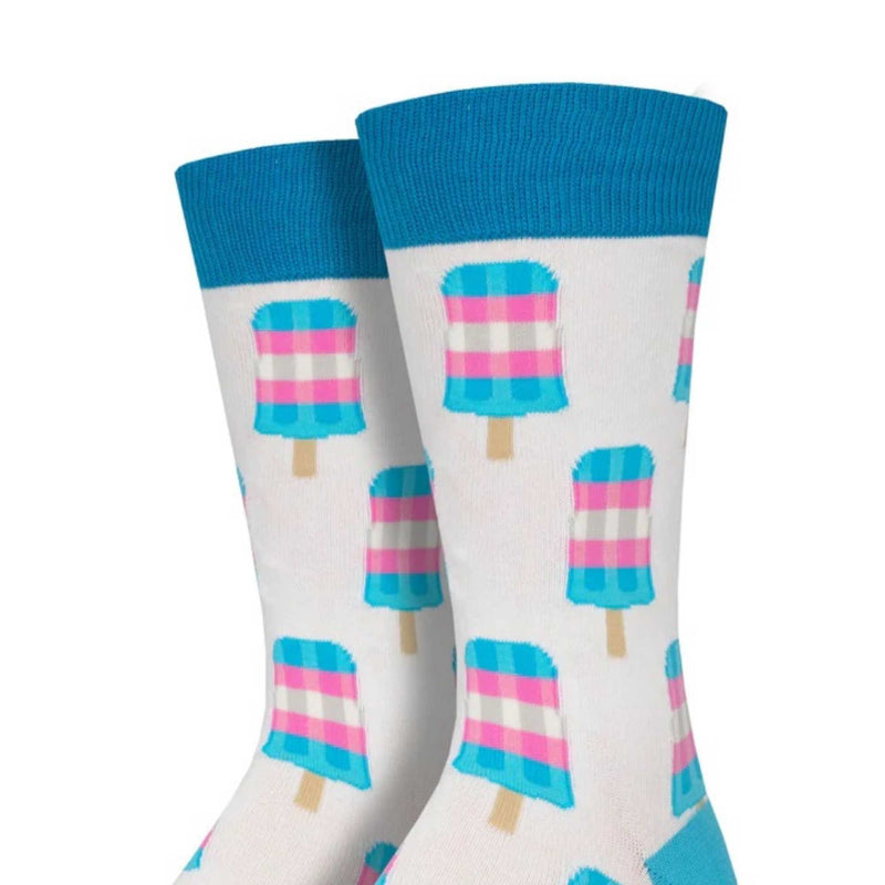 Novelty Socks Trans Pops - - SBKGifts.com