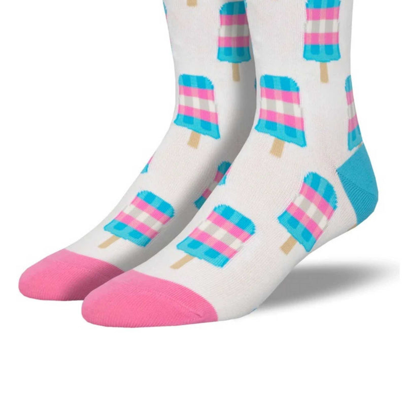 Novelty Socks Trans Pops - - SBKGifts.com