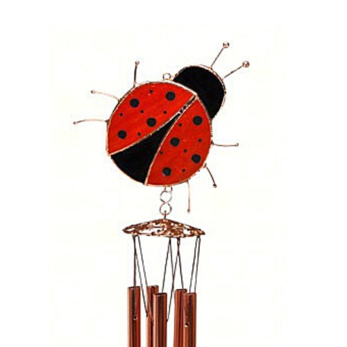 Home & Garden Lady Bug Windchime - - SBKGifts.com
