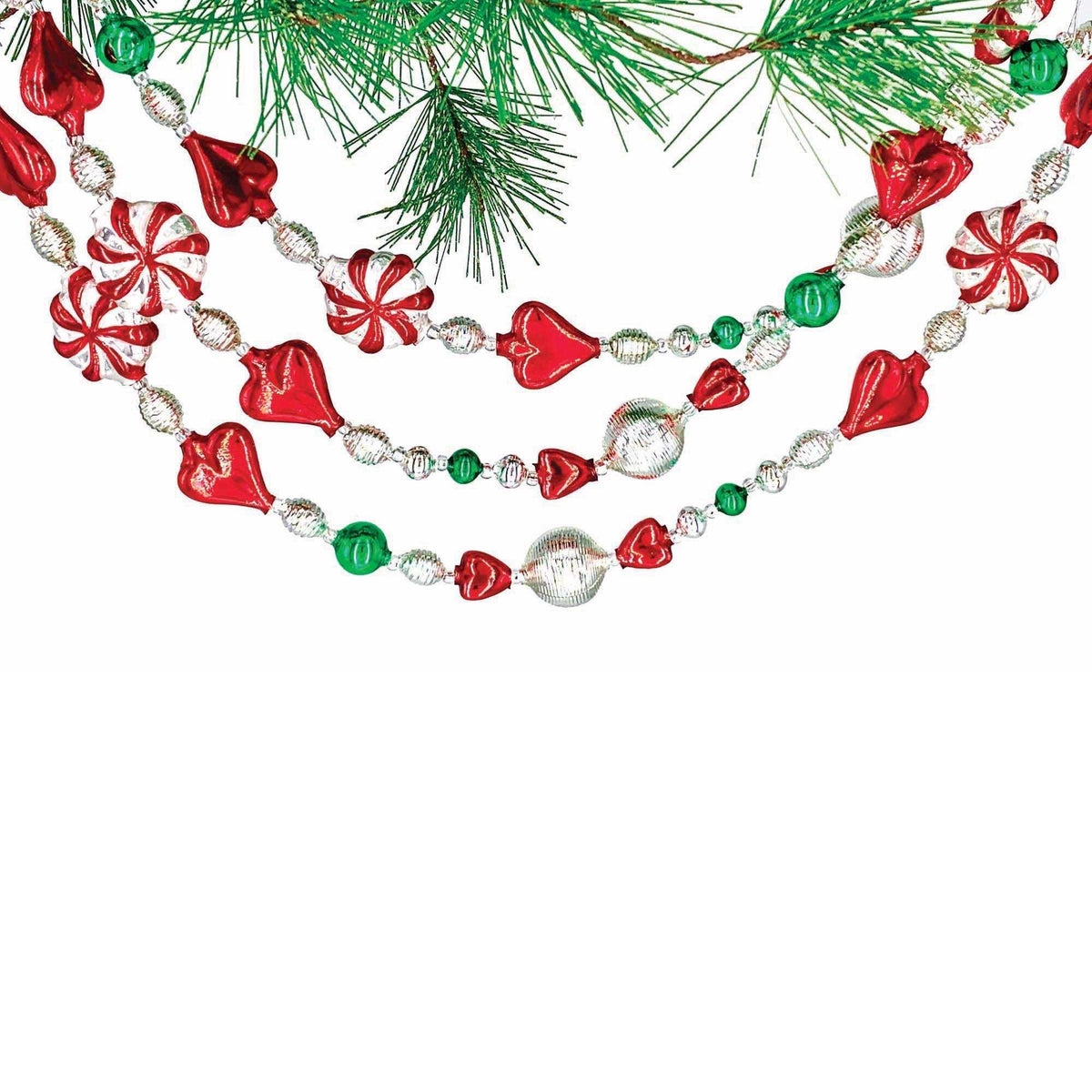 Heartfully Yours 72 Inch Candymint Hearts Garland 1078 By The Ornament King