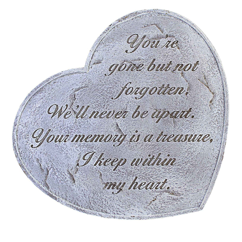Home & Garden Heart Shaped Garden Stone Polyresin Bereavement Sympathy 10251 (54849)