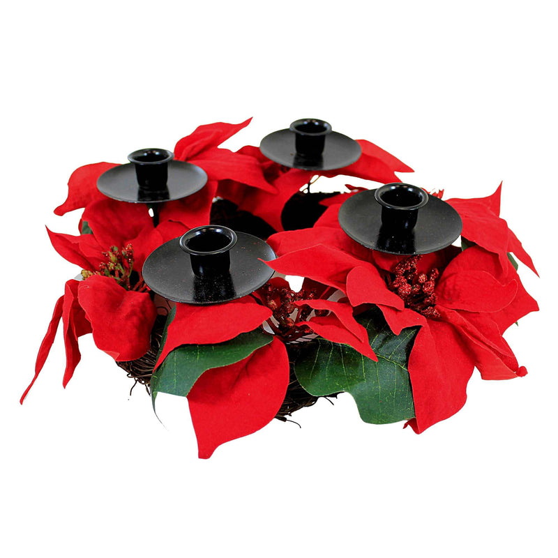 Christmas Poinsettia Wreath - - SBKGifts.com