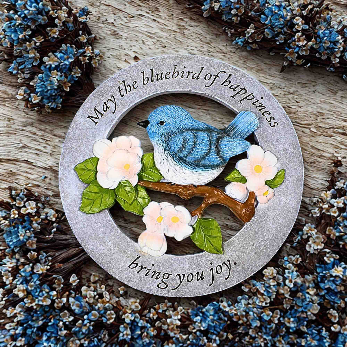 Roman Bluebird Garden Stone - - SBKGifts.com