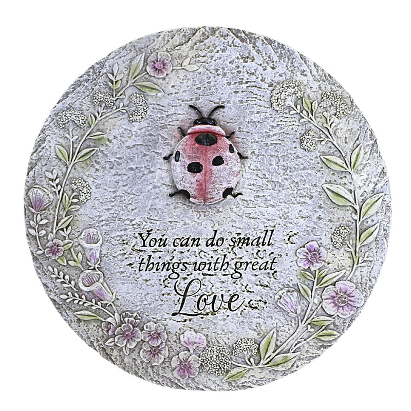 Home & Garden Ladybug Stepping Stone Polyresin Yard Decor Flower Love 18368 (54897)